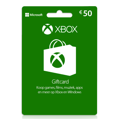 Xbox giftcard 50 euro | Xbox cadeaukaart | Xbox tegoed | NL - EU