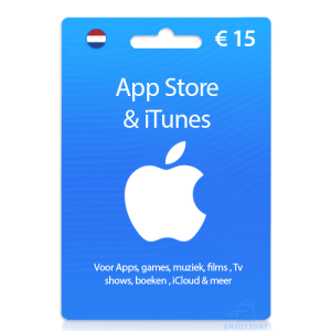 iTunes kaart 15 euro - 10 euro apple giftcard