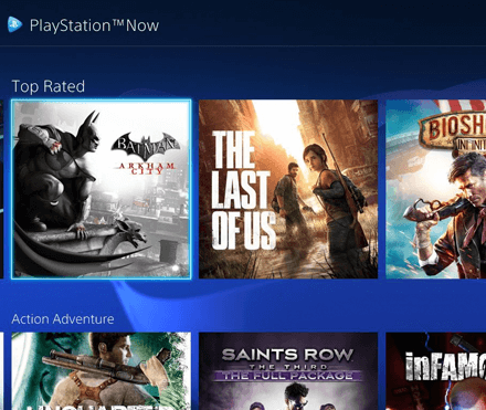 Playstation now games